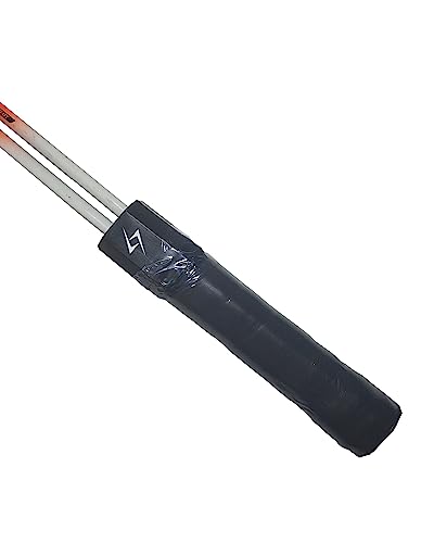 Image of Double Shaft Aluminium Badminton Racquets | Lightweight, Durable & Strong | Full Size Multicolor Strung Badminton | 2 Rackets with 3 Plastic Shuttle Cock