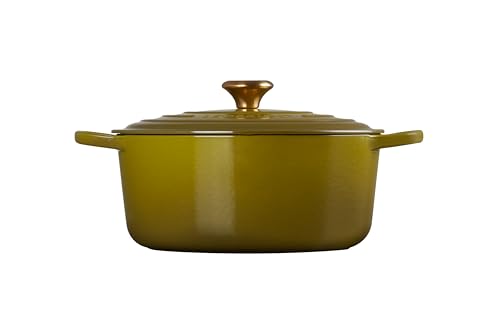 Image of Le Creuset Enameled Cast Iron Signature Round Dutch Oven, 7.25 qt., Olive