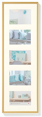 walther design oro 5X 10x15 cm galleria con passe-partout, cornice in plastica New Lifestyle KV515G