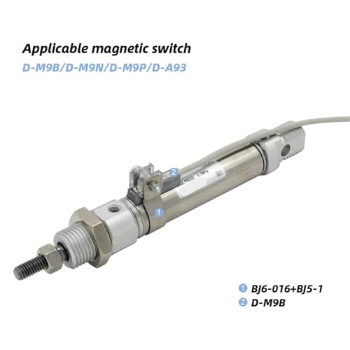 Cylindre pneumatique CD85N simple tige double effet robuste - 4
