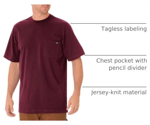 Image of Dickies Men's Heavyweight Heathered Short Sleeve Pocket T-Shirt