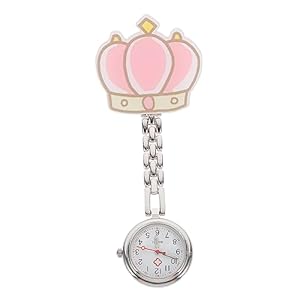CALLARON 1 Set Zakhorloge Roestvrijstalen Horloge Revers Clip-On Horloges Sporthorloge Hangend Verpleegstershorloge Cartoon Fob Horloge Clip-On Badge Horloge Verpleegkundigen Fob Horloge