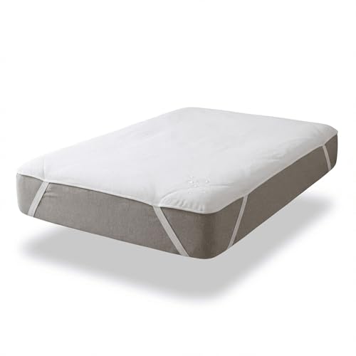 Vency Matratzenschoner Wasserdicht Baumwoll Oberseite Atmungsaktiv & Hygienisch rutschfest mit Eckgummis Für Matratzen bis 30 cm 160x200