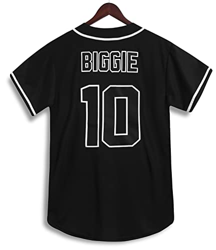 90S Clothes For Women And Men,Badboy Baseball Jersey Shirt For Theme Party,Hiphop Clothing For Party Black, Large #TOP1