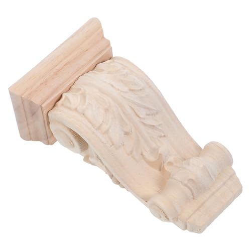 Ménsulas de madera maciza tallada para soporte de estantes de cocina