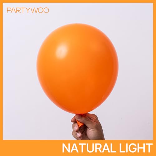 Image of PartyWoo Orange Balloons 100pcs 12 Inch Fall Latex Helium Balloons for Birthday Baby Shower Graduation Tangerine Little Cutie Pumpkin Tropical Sunshine Boho Theme Party Decorations Orange-Y9
