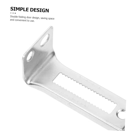 OSALADI 2 pares de herrajes para puertas bifold, pivotes superiores deslizantes para closet, bisagras mate miniatura 6