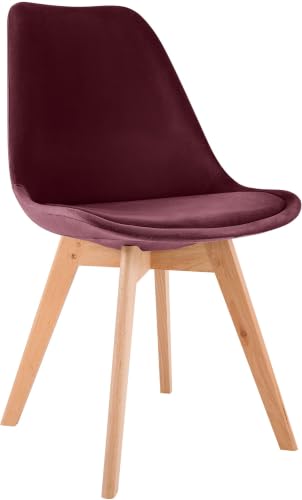CLP Chaise de Salle à Manger Linares rembourrée, Chaise de Cuisine avec Dossier, Structure en...