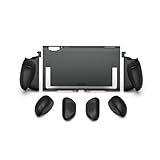 Savage Raven by Skull & Co. FissionGrip: Dockable Split Protective Case for Nintendo Switch 2 (2025), Slim PC Shell with Detachable Grip Cover- Black