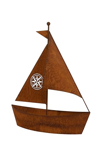 Bornhöft Edelrost Schiff zum bepflanzen Gartendeko 46cm x 40cm rostige Garten Deko Teich Angler Maritime Dekoration (46cm) Bornhöft Edelrost Schiff zum bepflanzen Gartendeko 46cm x 40cm rostige Garten Deko Teich Angler Maritime Dekoration (46cm)