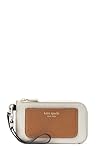 kate spade new york womens Ava Pebbled Leather Coin Card Case Wristlet, Parchment Multi, One Size