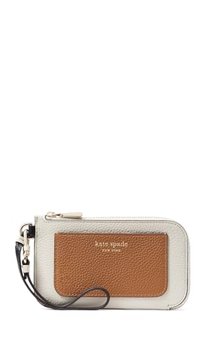 kate spade new york AVA Armband für Münzkarten aus genarbtem Leder, Pergament, mehrfarbig, Pergament, mehrfarbig, Carry-On 20-Inch