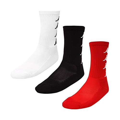 Kappa - AUTHENTIC AMALS 3PK - BLACK/WHITE/RED