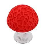 Lueur douillette : créez une lueur chaleureuse et douillette avec la douce lumière émise par cette lampe, idéale pour les soirées de détente, lampe LED champignon, lampe de table rouge