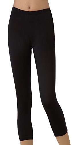 Body Wrappers Women's Prowear Crop Pants, Black, Medium