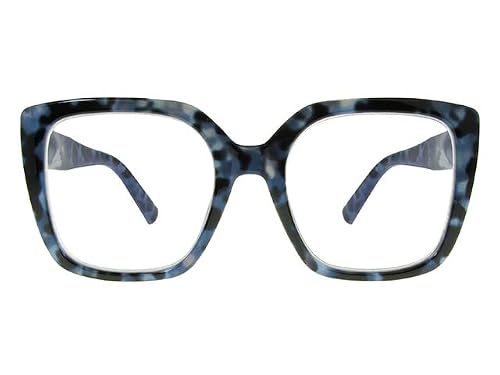 Goodlookers Reading Glasses 'Deirdre' Blue Tortoiseshell +2.50