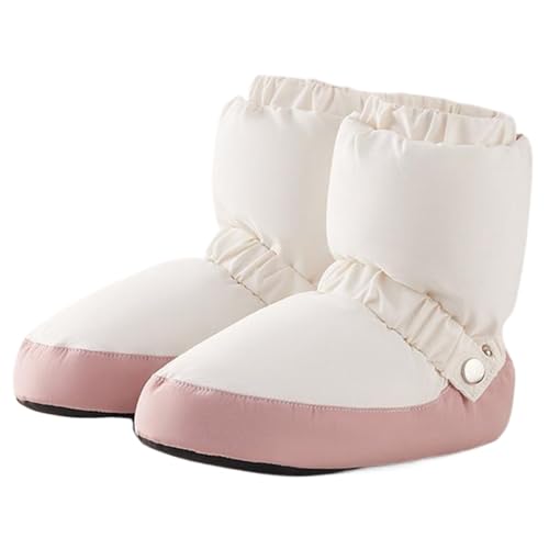 Rwigeboo 1 Pair Dance Booties, Waterproof & Windproof Dance Warm Up Booties, Soft Cozy Ballet Warm Up, Portable and Lightweight for Girls Women, XS Ballet