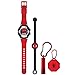 Produktbild Accutime SPD40166 Armbanduhr Set Spider-Man mit Accessoires, Kinder LCD-Uhr mit digitaler Anzeige, blinkende LEDs, Gummiarmband, Mini-Taschenlampe und LED-Leuchte, für Jungen und Mädchen, Rot Schwarz