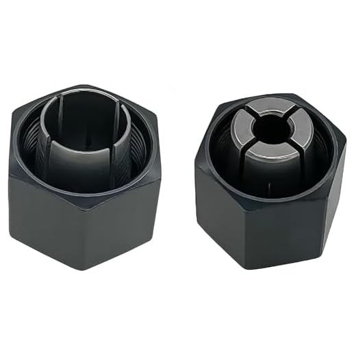 1/4" and 1/2" Router Collet Kit replace For Dewalt 326286-04 326286-03 Boschh 2610906283 2610906284 Hitachi 323-293 323-421 Big Horn 19691 19693 & RC050DW RC025DW (2 Pck)