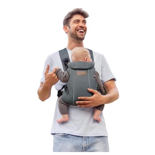 Jané Dual, Mochila Portabebé Ergonómica,desde Nacimiento hasta 15 kg, 3 Posiciones, Transpirable y Acolchado, Gris, Shadow