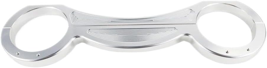 Motorcycle Front Fork Brace Fork Stabilizer CNC Aluminum Bracket Compatible with ST1300 ST 1300 ABS 2003 2015(Silver)