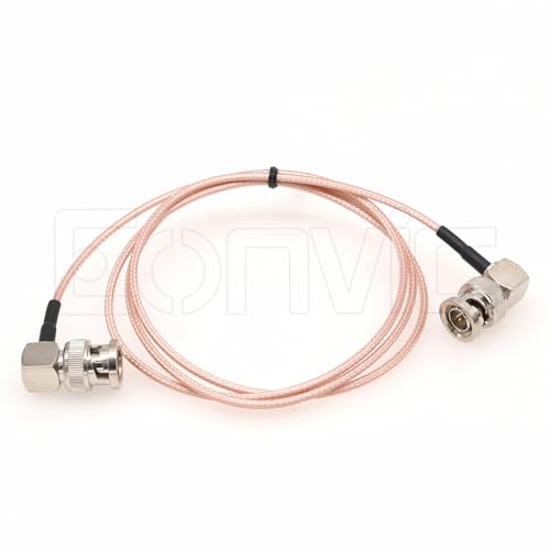 Eonvic 75 Ohm BNC Male Right Angle RG179 Coax Cable for BMCC BMPC Hyperdeck Cameras(1m,1pcs) - Image 3