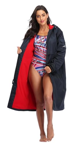 Adoretex 100% Waterproof Swim Parka, Hooded Warm Scuba Coat Surf Jacket for Men and Women