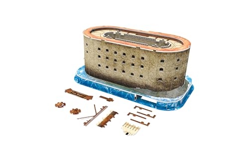 Megableu Puzzle 3D FORT BOYARD Puzzle Monument dès Maquette Sans Outils ni Colle Réplique du Célèbre Fort Boyard français Activité Manuelle en Famille 125 Pièces 32x18x17cm - vue 5