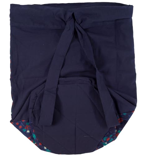 GURU SHOP Mochila Para el Gimnasio, Bolsa de Hombro con Mandala Indio, Bolsa Para el Gimnasio - Azul, Unisex - Adultos, Algodón, Tama�o:One Size, 50x40x30 cm, Mochilas y Bolsas de Deporte