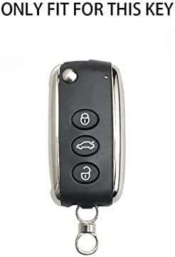 Premium Aluminum Alloy Car Key Fob Case Cover Fit for Bentley Continental GT GTC Mulsanne With Keychain/Key Ring