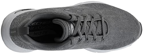 Skechers Women's Arch Fit Comfy Wave Sneaker, Grey, 7.5 M US