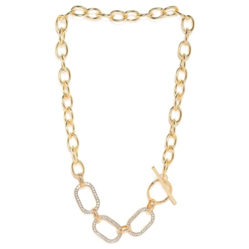 Rubans Gold-Plated Stone-Stoned Necklace (B0D6LXS14F) Amazon Price History, Amazon Price Tracker