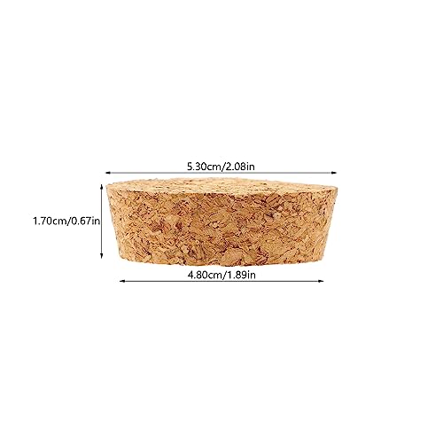 Tapones de corcho para botellas de vino, corchos de repuesto de madera suave PRETYZOOM 7