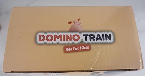 ENIKMOSD Treno Elettrico Domino con 80 Pezzi