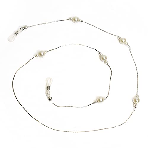 Image of Unisex Specs Holder Hook & Loop Anit Slip Eyewear Lanyard Metal Strap Chain