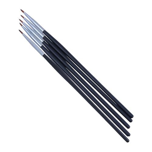 Healeved Pinceles Delineadores de Ojos y Labios 5 Piezas, Tamaño Compacto y Ligero, Cerdas Suaves para Maquillaje Profesional y Uso Diario, Aplicador Preciso para Sombra y Estilo Aleatorio