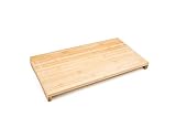 Relaxdays Bamboo Chopping Board, Size: 4.5 x 52 x 29 cm, Wooden Cutting Board, S...
