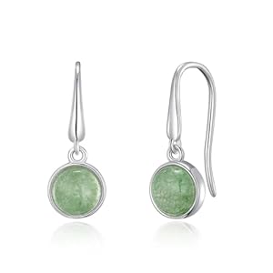 Philip Jones Green Aventurine Drop Earrings