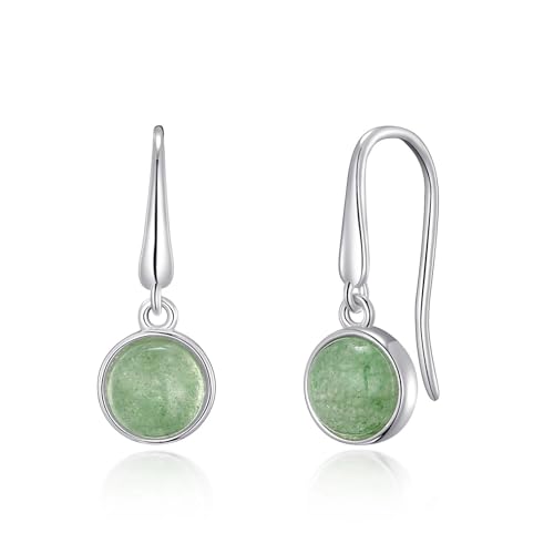 Philip Jones Green Aventurine Drop Earrings