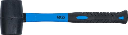 BGS 1960 | Gummihammer | Fiberglasstiel | schwarzer Kopf | Ø 50 mm | 280 g