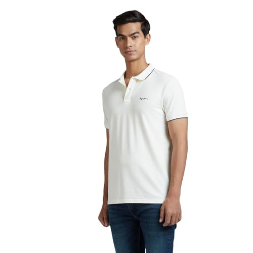 Image of Pepe Jeans Men's Cotton Regular Fit Polo T-Shirt