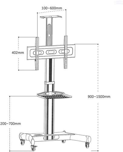 Soporte móvil para TV con ruedas miniatura 7