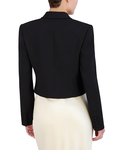 BCBGMAXAZRIA Women's Long Sleeve V Neck Cropped Blazer3