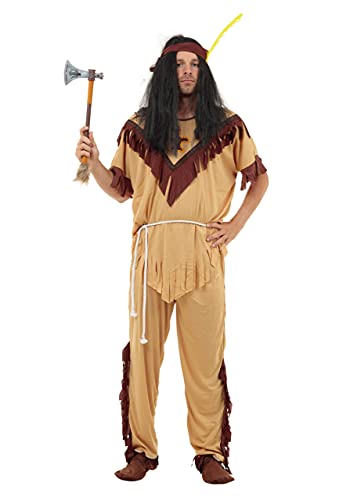 Bristol Novelty- Costume da Uomo Indiano, Colore