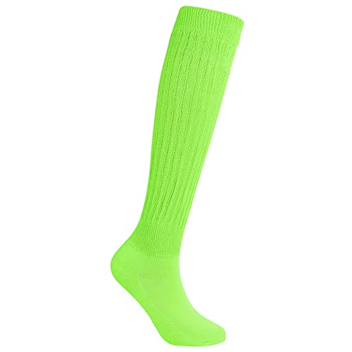 Image of Century Star Knee High Slouch Socks for Women - 80s 90s Scrunch Socks Soft Leg Warmers Stacked Boot Socks Holiday Daily