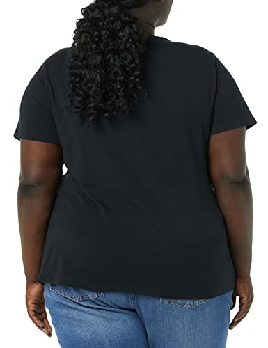 Image of Amazon Essentials Women's Plus Size Short-Sleeve V-Neck T-Shirt
