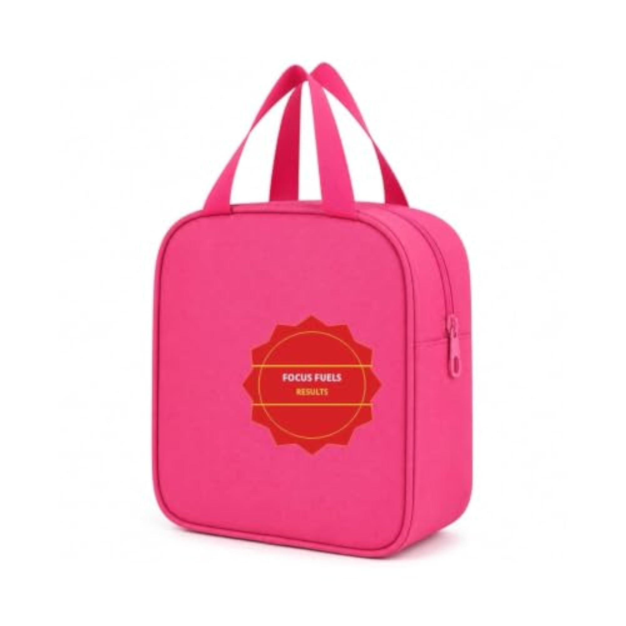 Reusable Portable Lunch Bag with Front Pocket, Picnic Tote