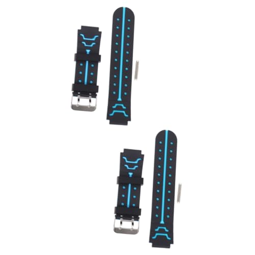 OKUMEYR 2 Piezas correa de reloj para niños banda de reloj para niños reloj pulsera correas de reloj para niños los niños miran relojes para hombre Blue