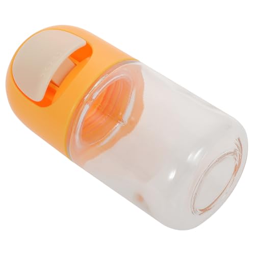 GRIRIW Spice Jar Seasoning Jars Kitchen Spice Bottles Pepper Storage Bottles Condiment Dispenser Salt Containers Spice Container Salt Shaker Glass Seasoning Bottles Soda Lime Glass Yellow