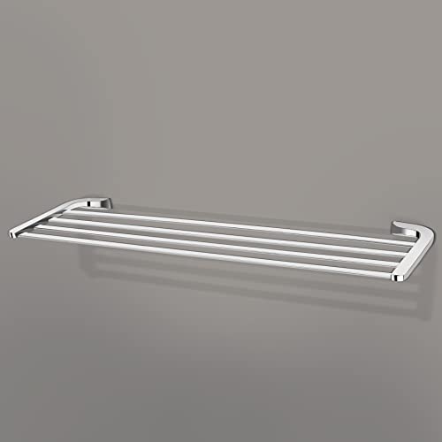 Image of Plantex Smero Pure Brass Towel Hanger for Bathroom /Bathroom Towel Rack /Bathroom Accessories - Aqua(Chrome)